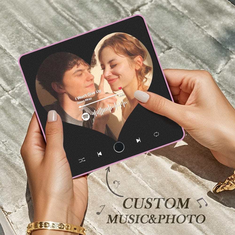 Customized Album Fridge Magnet Spotify Heart Personalized Photo Music Fridge Magnet Can Play Songs Anniversary Gifts - MyFaceSocks