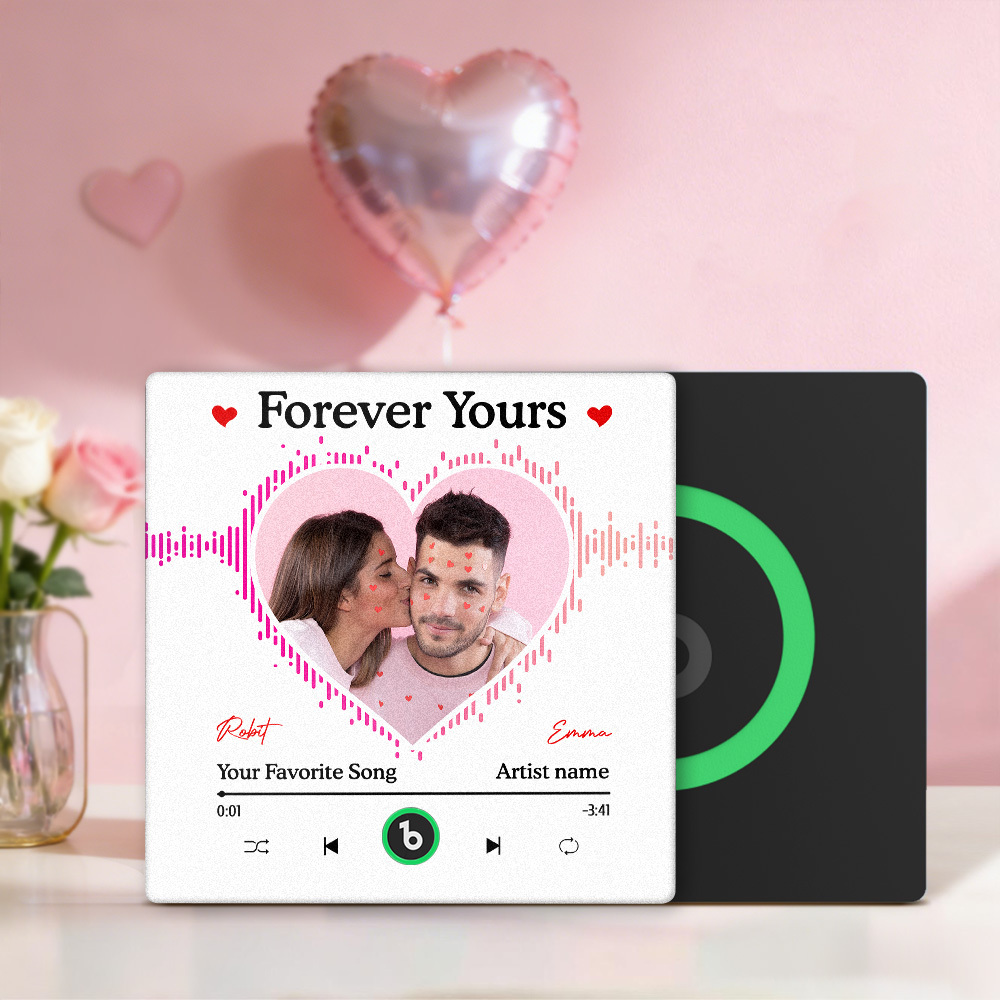 Custom heart Fridge Magnet Music Can Be Played Without Cell Phone Music Personalized Name and Photo Bluetooth Fridge Magnet