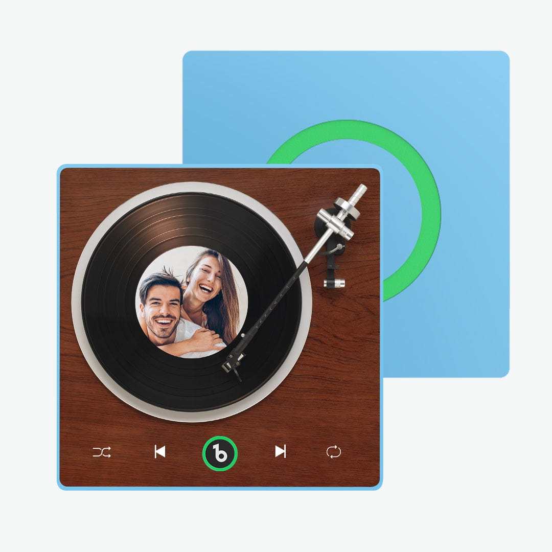 New 4.0 Upgrade Custom Music Fridge Magnet Vinyl Player Style Fridge Magnet Gift for Lover - MyFaceSocks