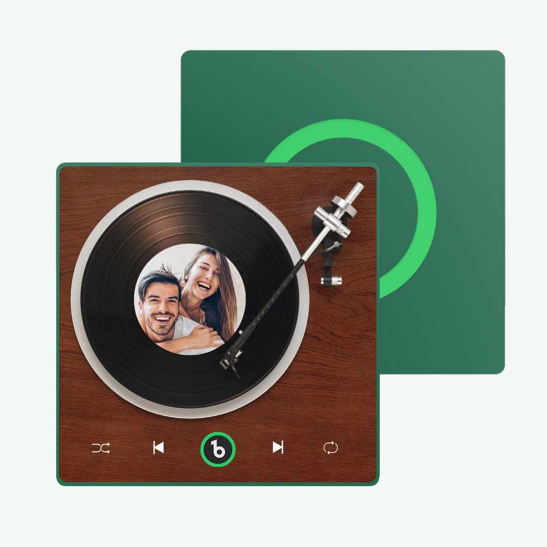 New 4.0 Upgrade Custom Music Fridge Magnet Vinyl Player Style Fridge Magnet Gift for Lover - MyFaceSocks