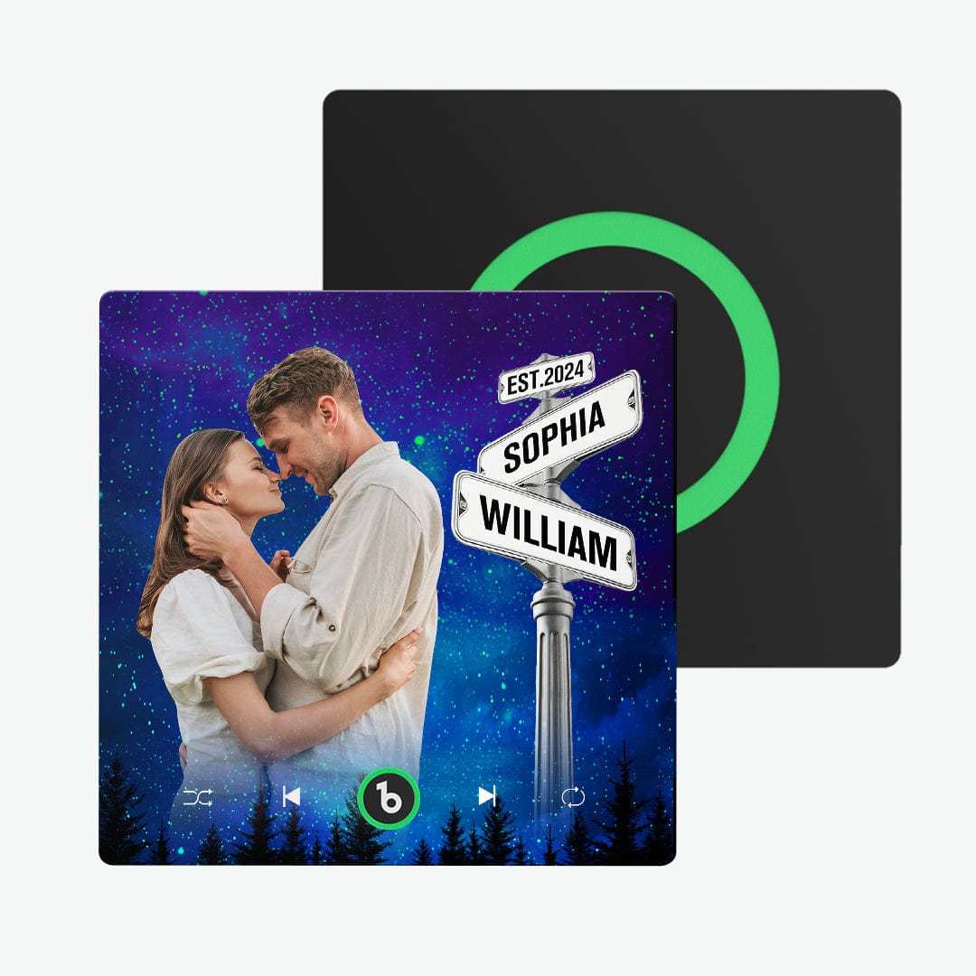 New 4.0 Upgrade Custom Music Fridge Magnet Street Sign Style Fridge Magnet Gift for Lover - MyFaceSocks