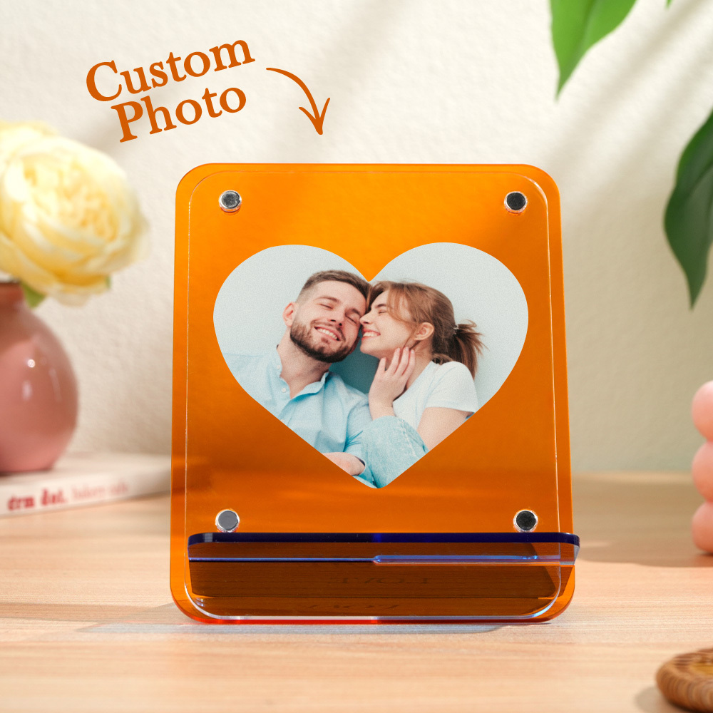 Custom Your Photos Acrylic Photo Frame Free-Standing Personalize Frames Immortalize Picture - SantaSocks