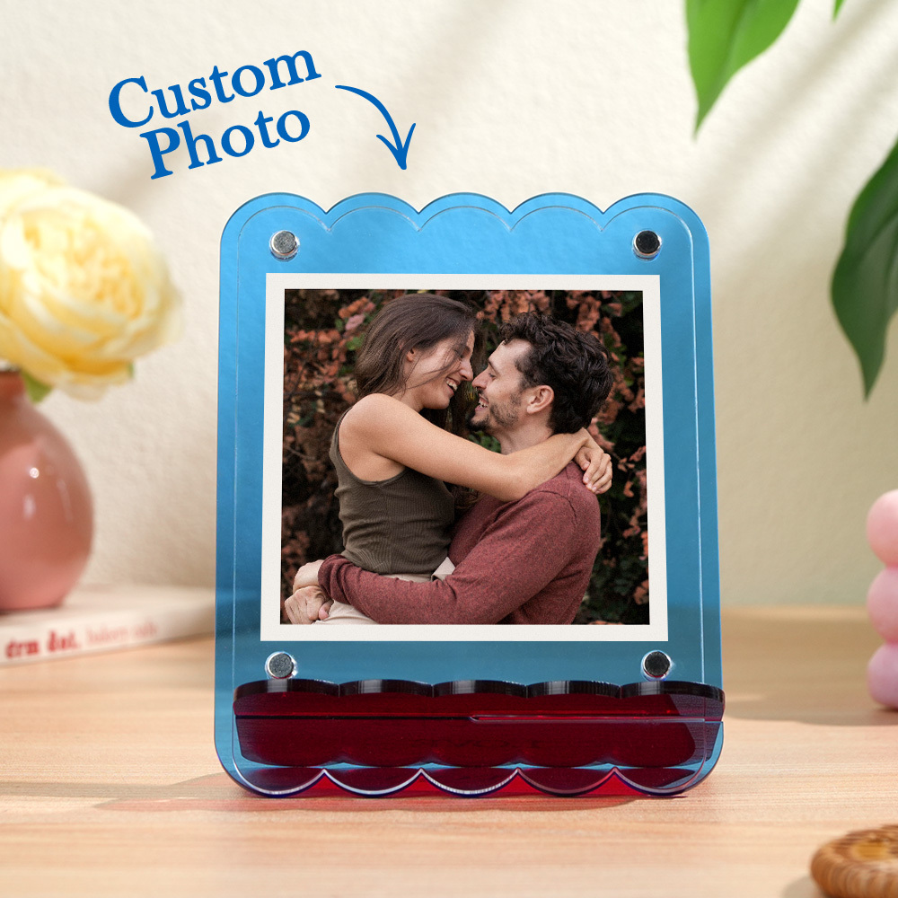 Custom Your Photos Acrylic Photo Frame Free-Standing Personalize Frames Immortalize Picture - SantaSocks