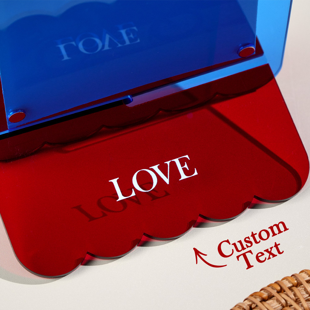 Custom Your Photos Acrylic Photo Frame Free-Standing Personalize Frames Immortalize Picture - SantaSocks