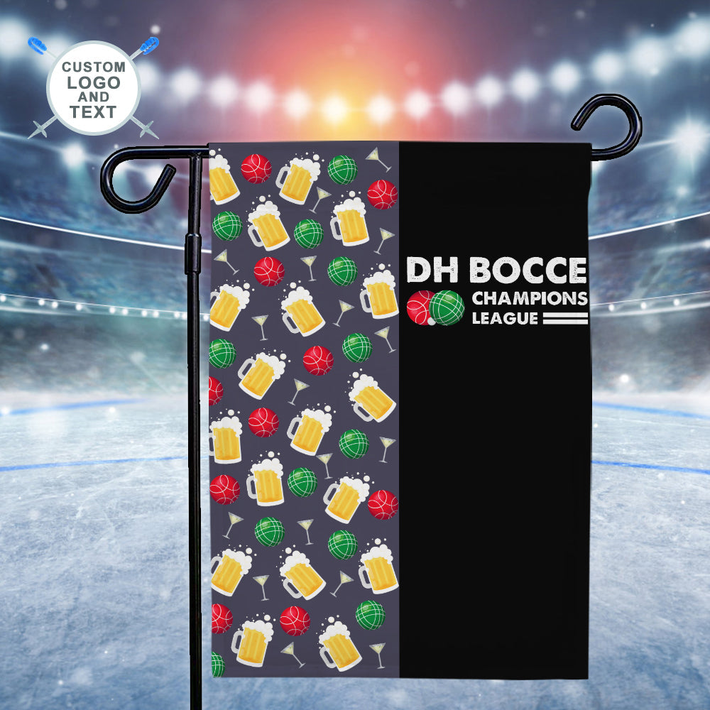 Custom Garden Flag with Logo and Text Sport Ball Garden Flag