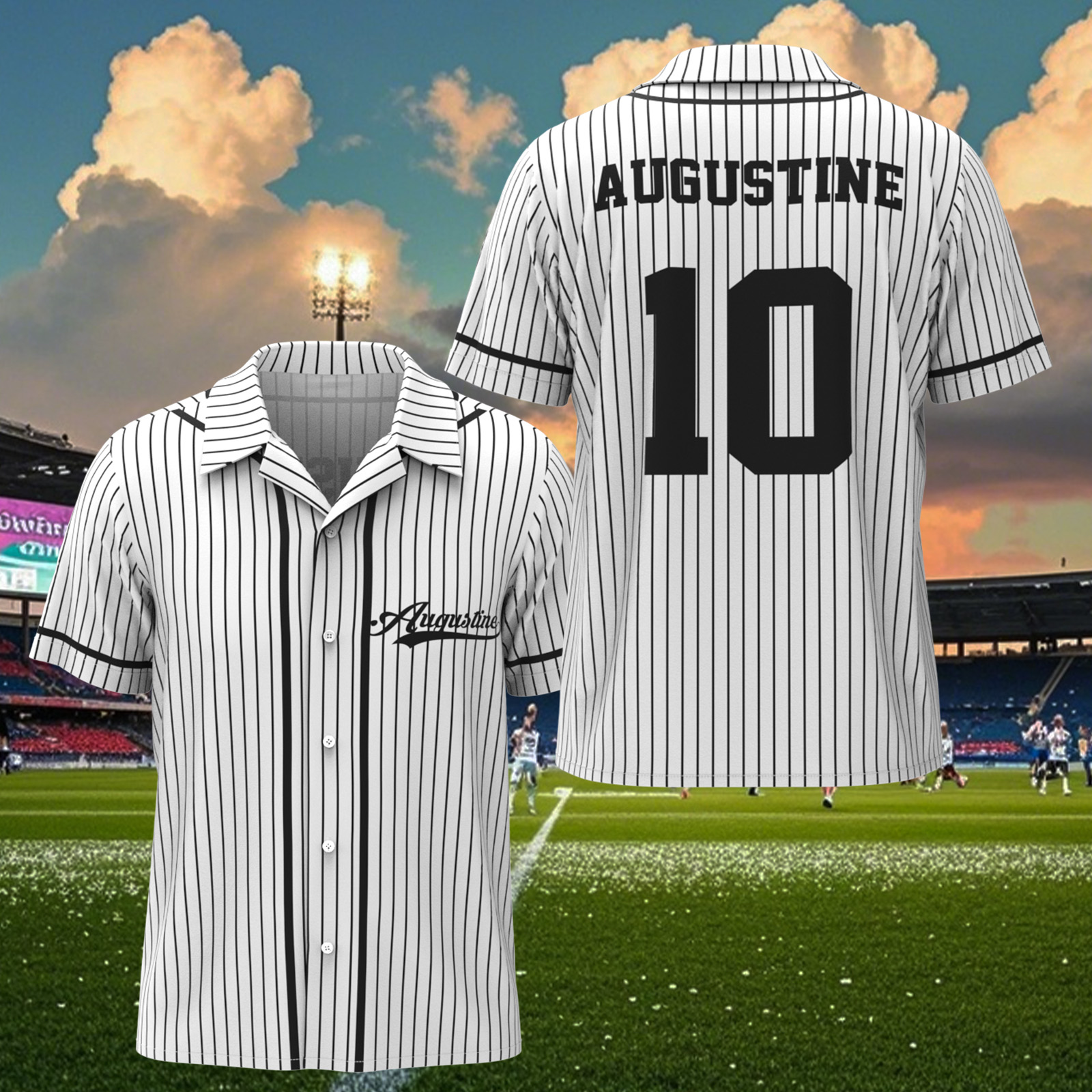 Custom Name Hawaiian Shirt For Sport Lover Baseball Jersey Shirt