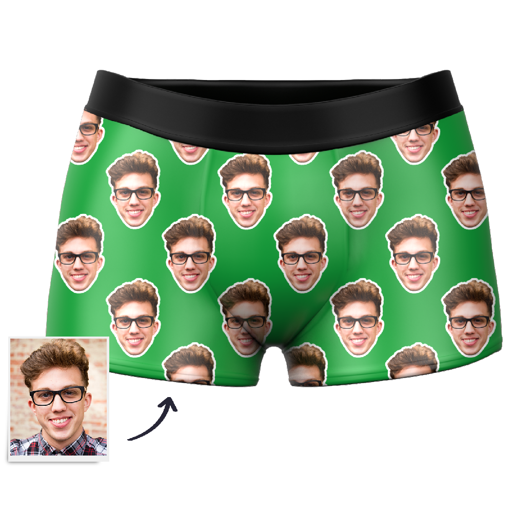 Men's Custom Colorful Face Boxer Shorts 3D Online Preview Personalized LGBT Gifts - MyFaceSocksUK