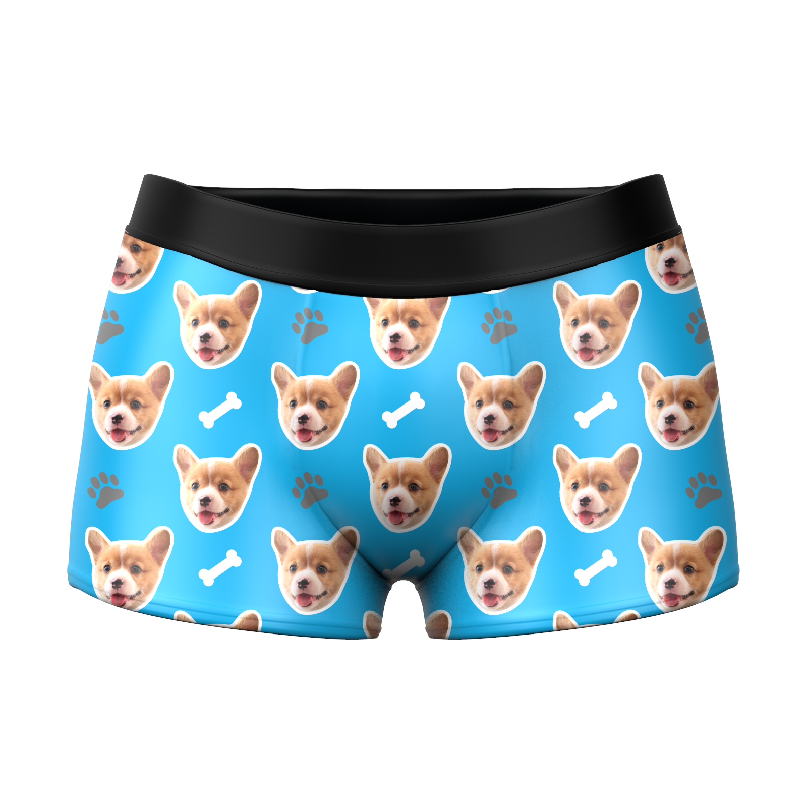 Custom Face Boxer Shorts - Dog