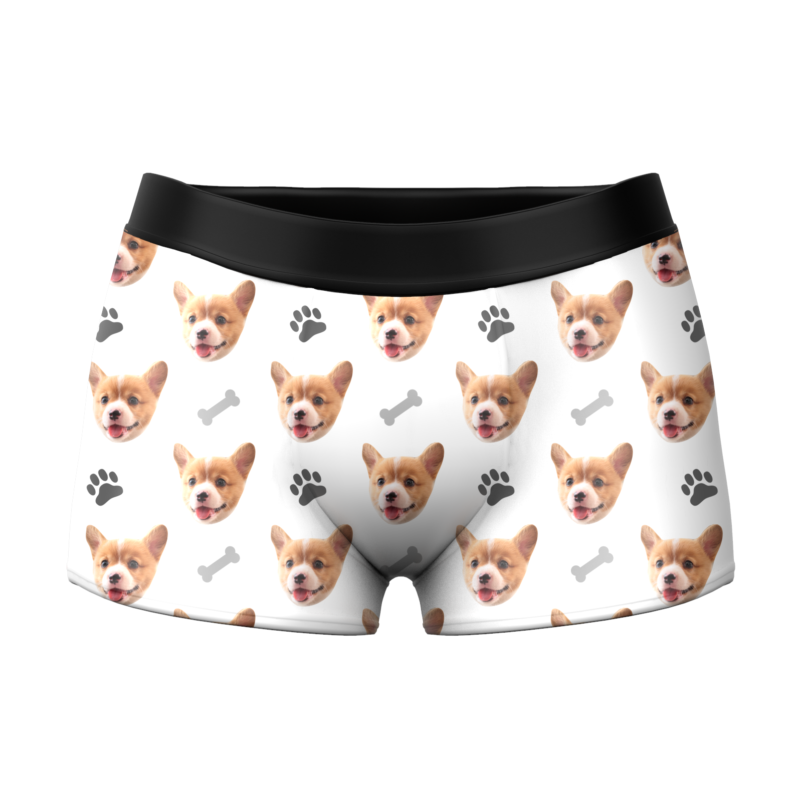 Custom Face Boxer Shorts - Dog