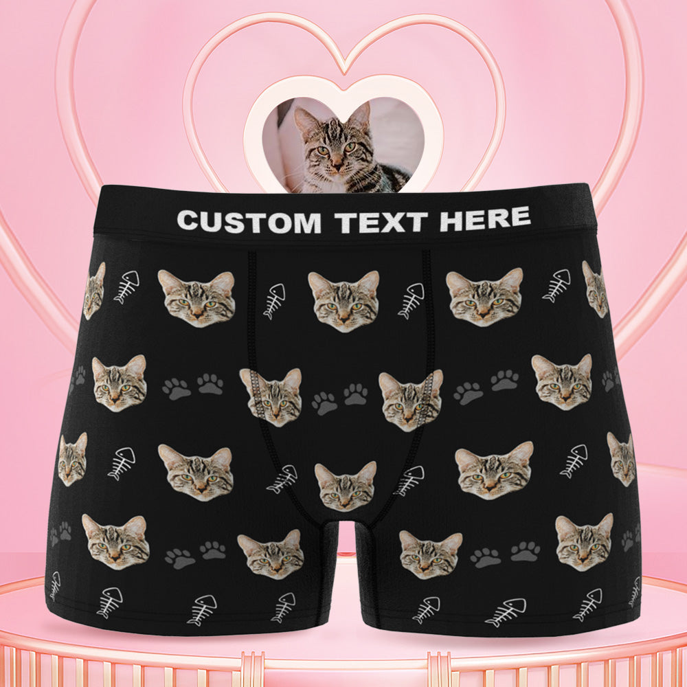 Men's Custom Cat Boxer Shorts 3D Online Preview