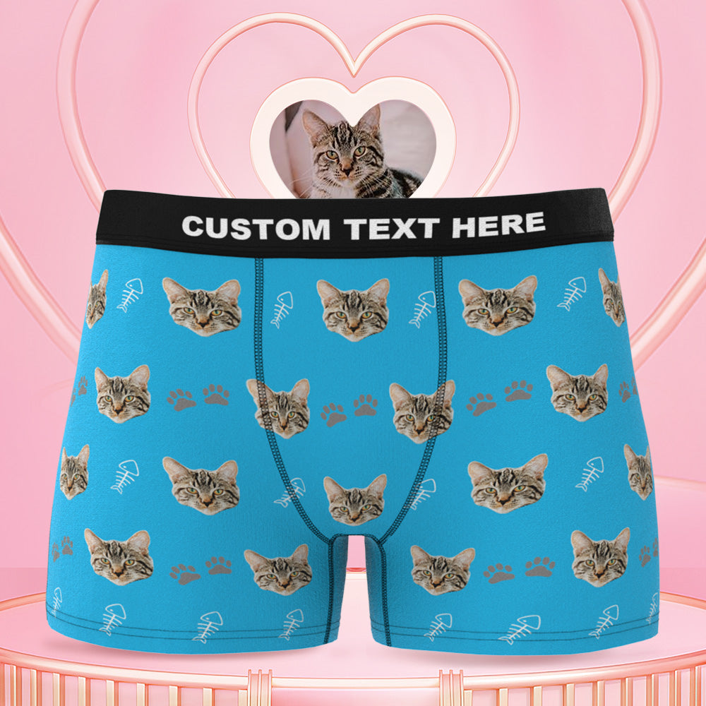 Men's Custom Cat Boxer Shorts 3D Online Preview