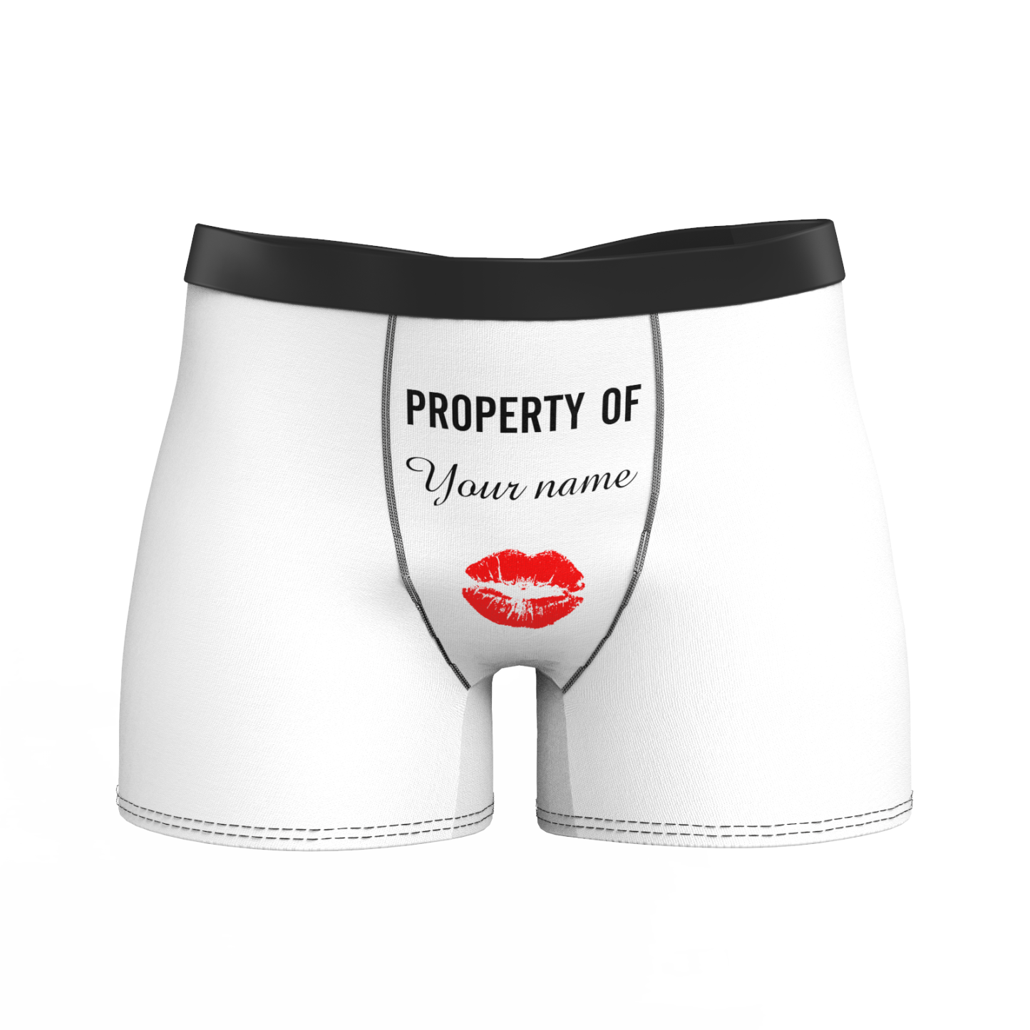 Custom Boxer Shorts - Property of Yours - MyPhotoSocks