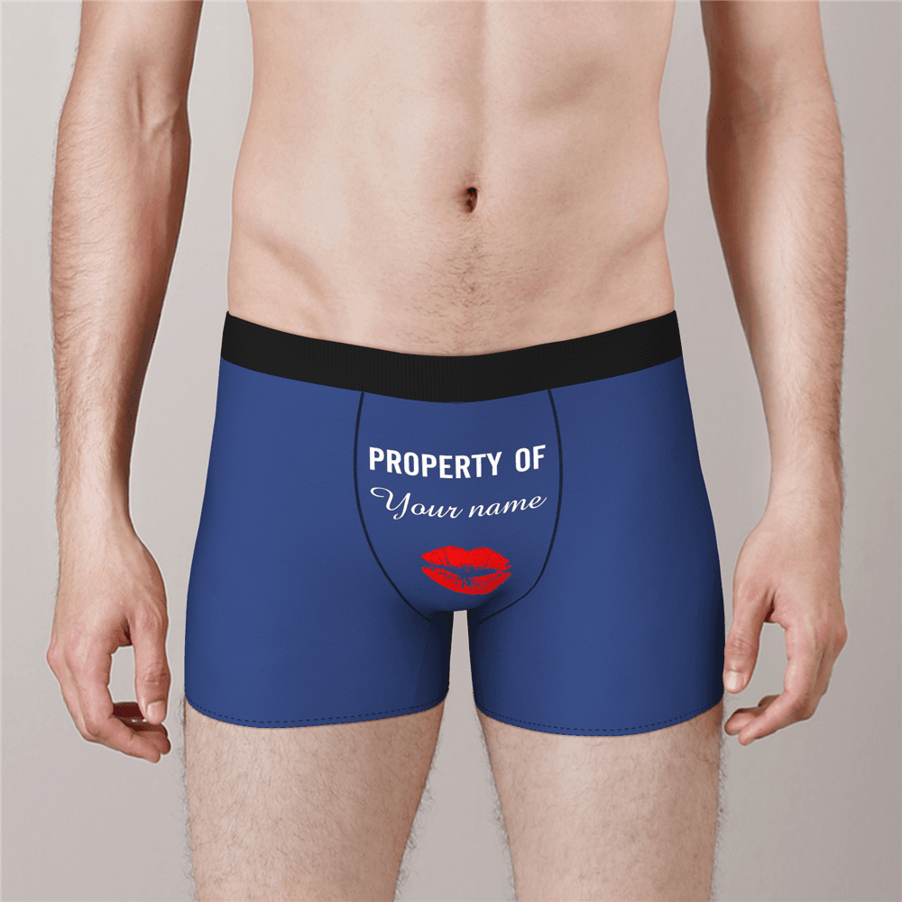 Custom Boxer Shorts - Property of Yours - MyPhotoSocks