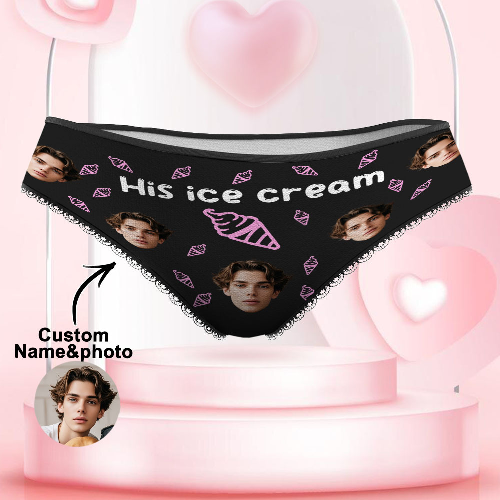 Custom Face Underwear Personalized Funny Panties Valentine's Day Gifts For Women