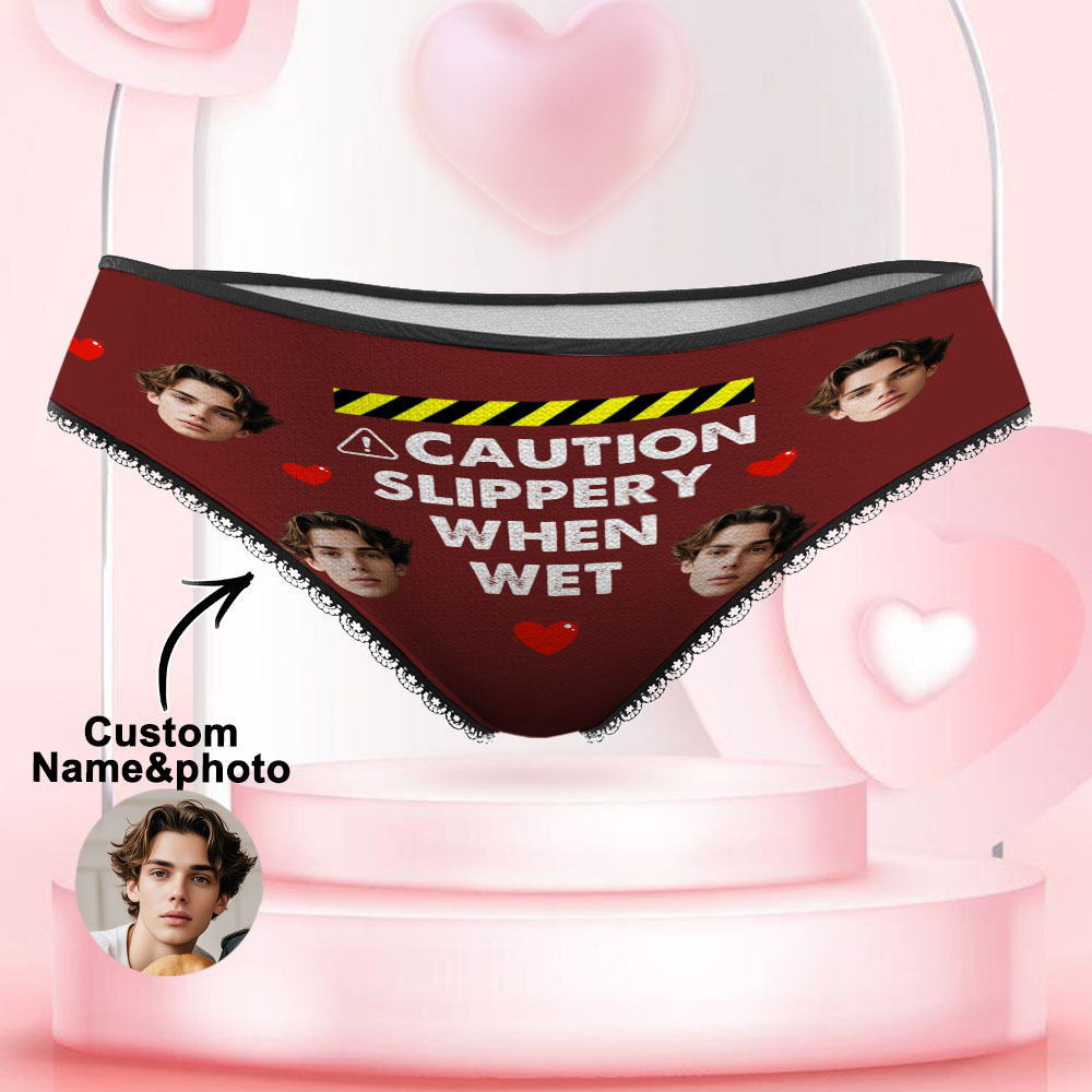 Custom Face Underwear Personalized Funny Panties Valentine's Day Gifts For Women