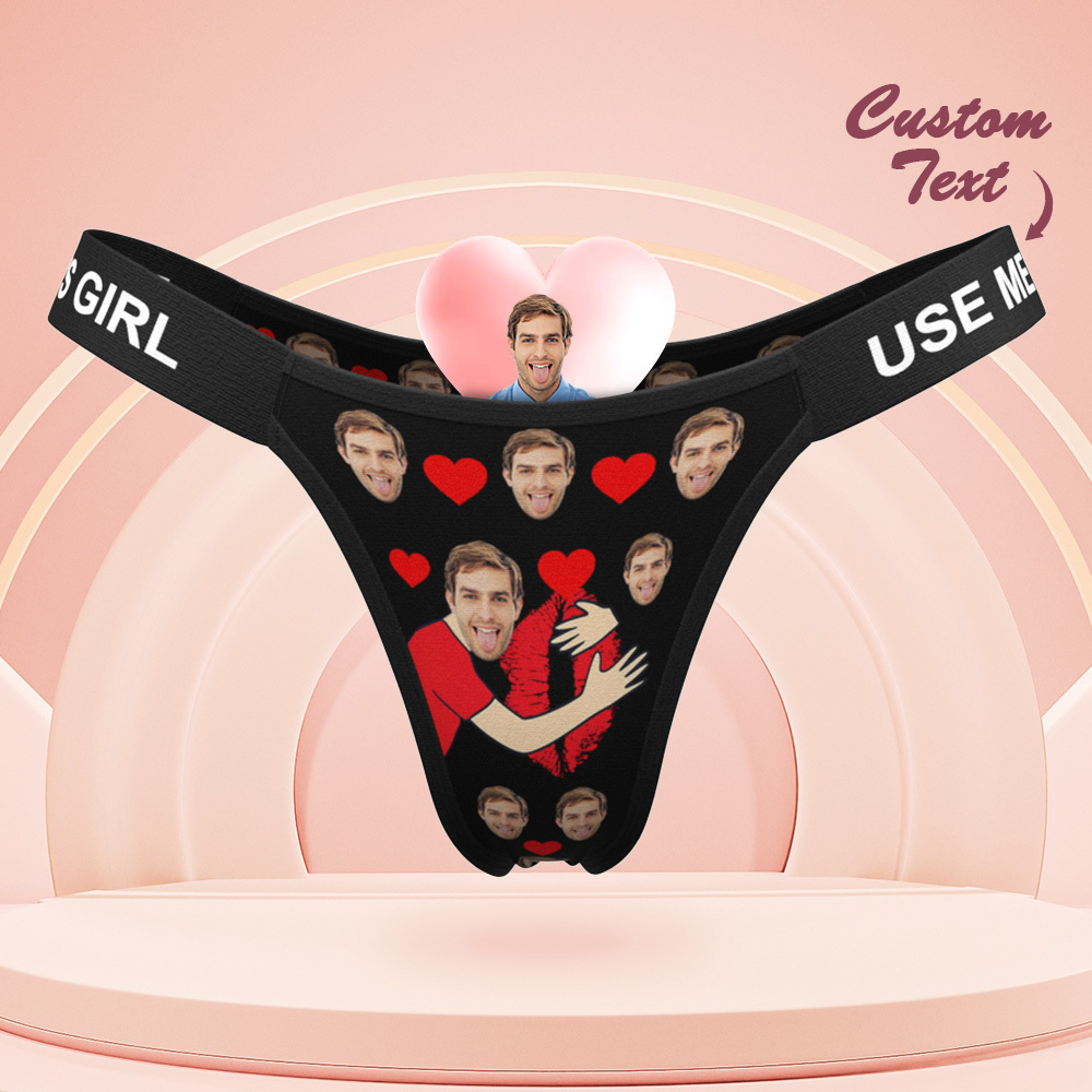 Custom Face Panties  NO ONE Does Better Than Personalized Waistband Engraved Thong Gift for Her