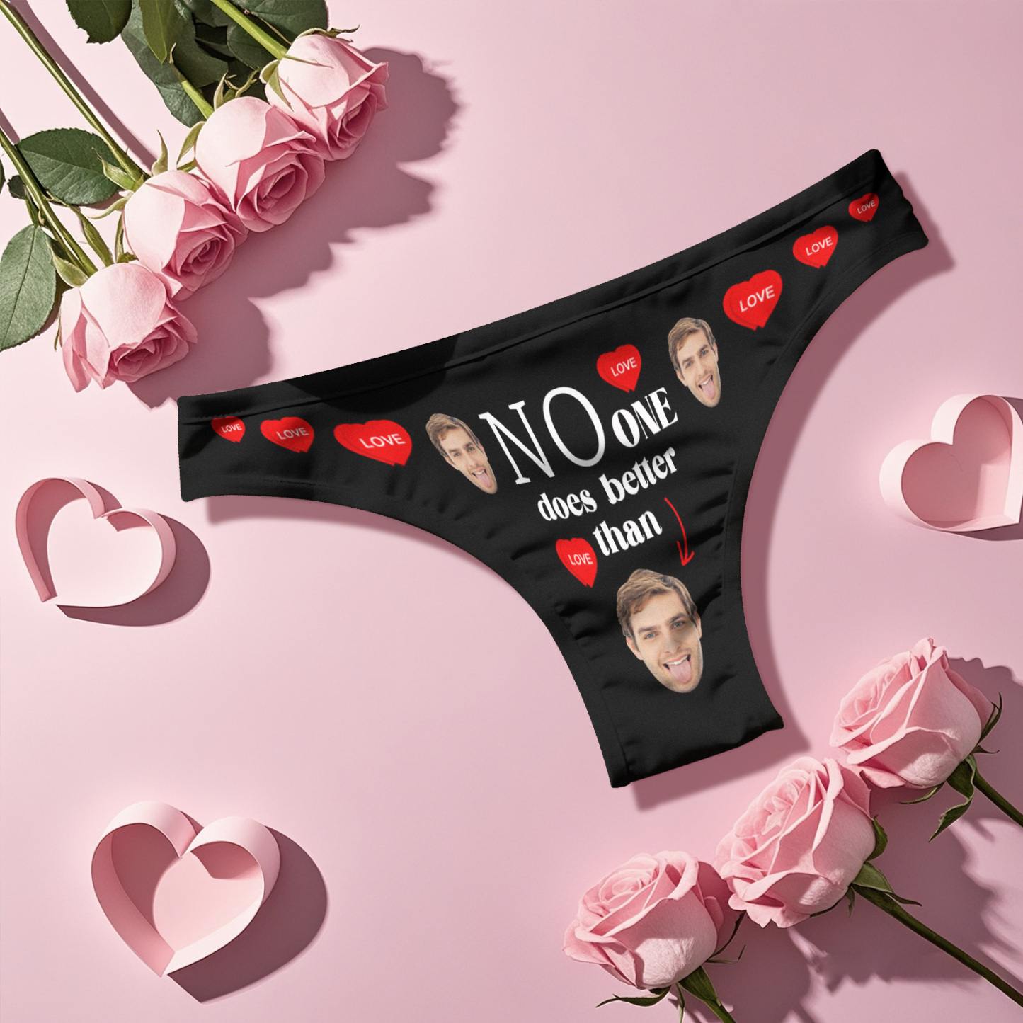 Personalize Face Thong I'M YOURS NO REFUND Thogs Valentine's Day Gift For Her - MyFaceSocks
