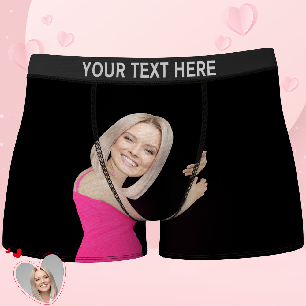 Custom Face On Body Boxers 3D Online Preview Custom Men's Funny Boxer Shorts