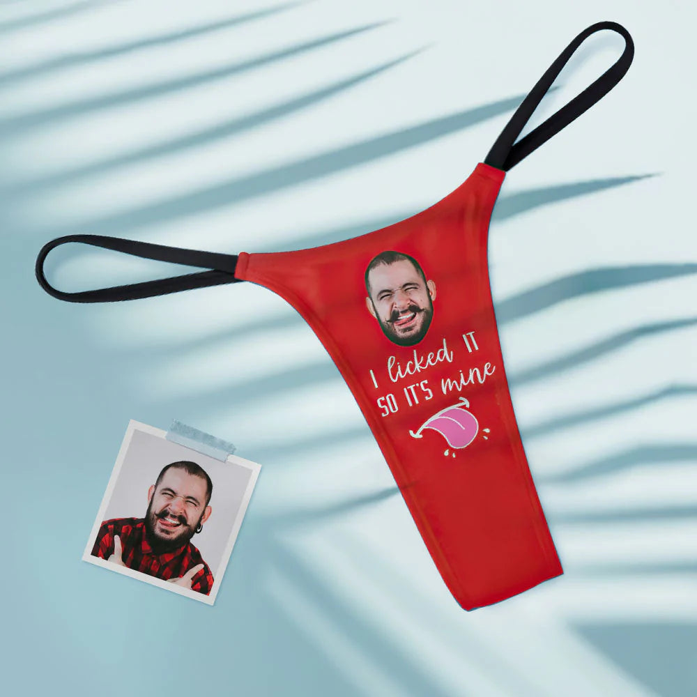 Custom Face Sexy Women's Tanga Thong It's Mine
