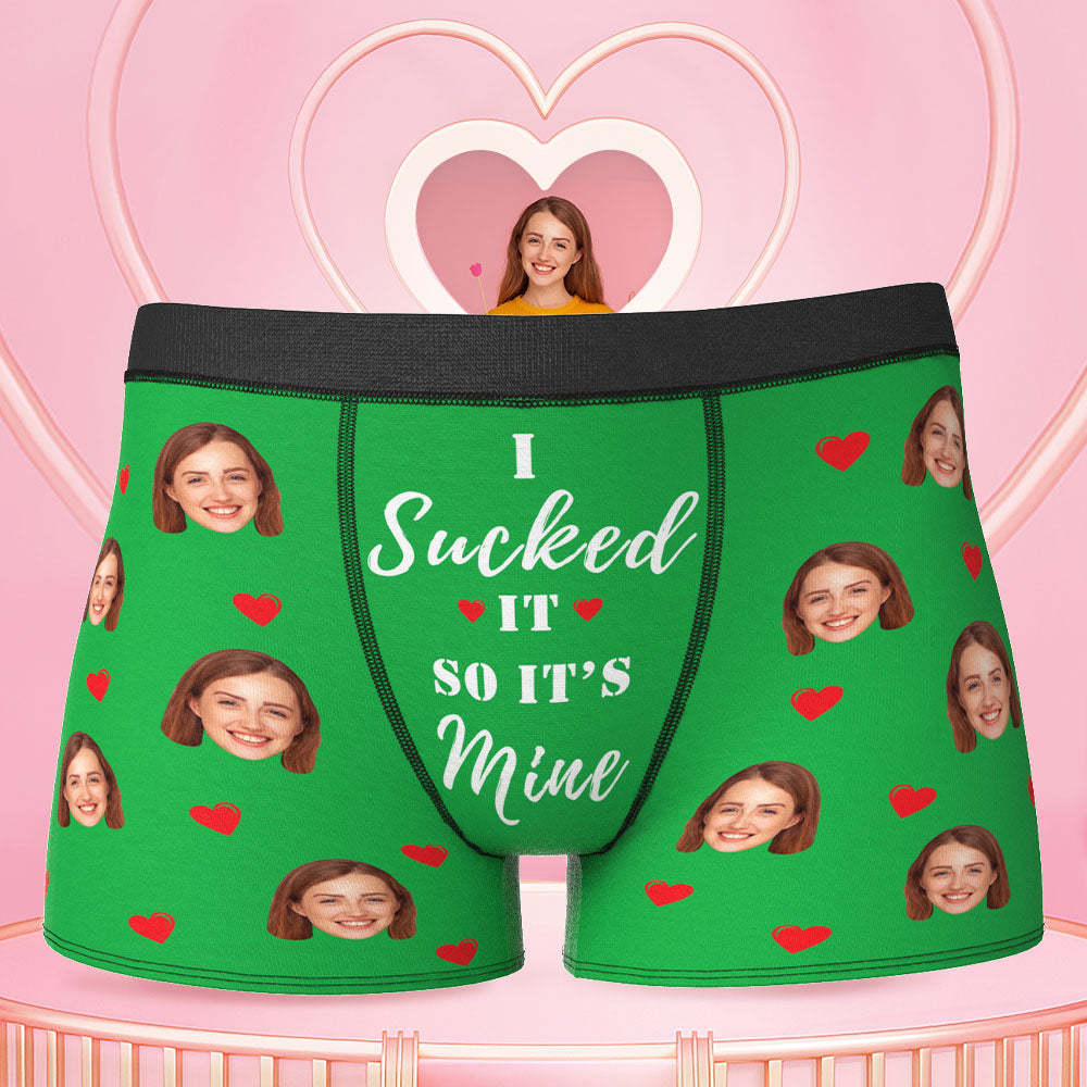 Personalized Funny Face Boxers Custom Photo Underwear Gift For Men-it's Mine