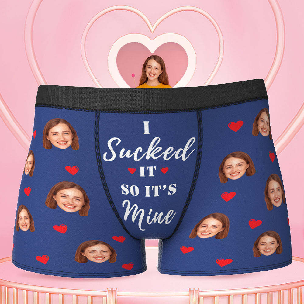 Personalized Funny Face Boxers Custom Photo Underwear Gift For Men-it's Mine