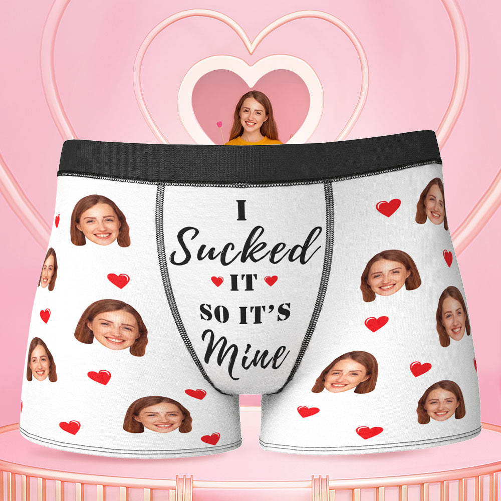 Personalized Funny Face Boxers Custom Photo Underwear Gift For Men-it's Mine