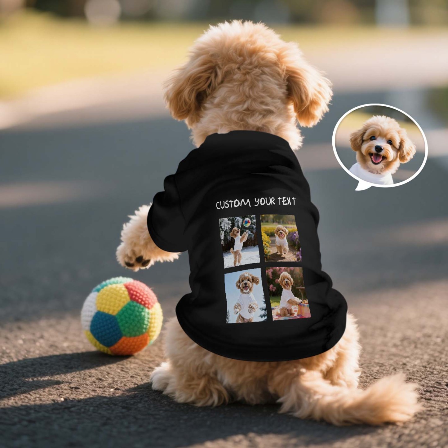Personalized Photo and Text T-Shirt Dog Shirt Custom Pet Lover Shirt Gift