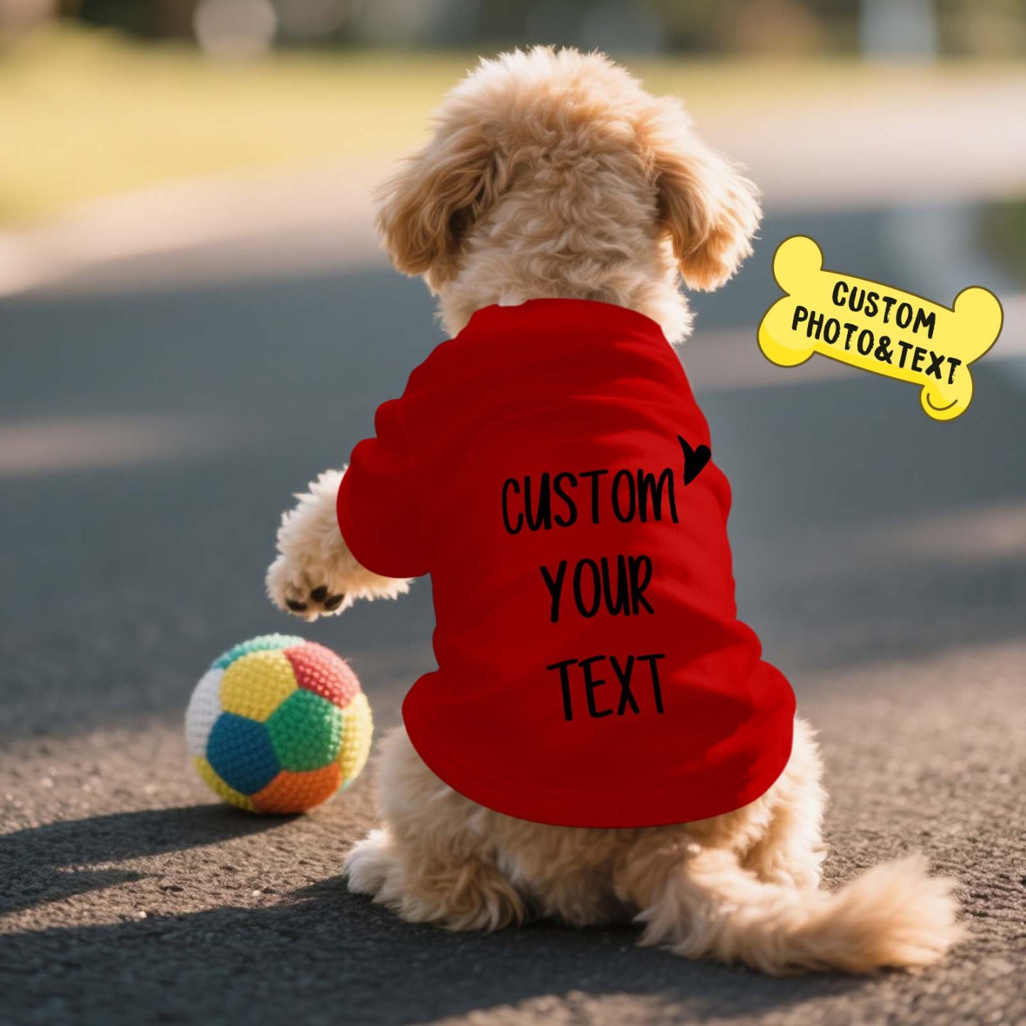 Personalized Photo and Text T-Shirt Dog Shirt Custom Pet Lover Shirt Gift