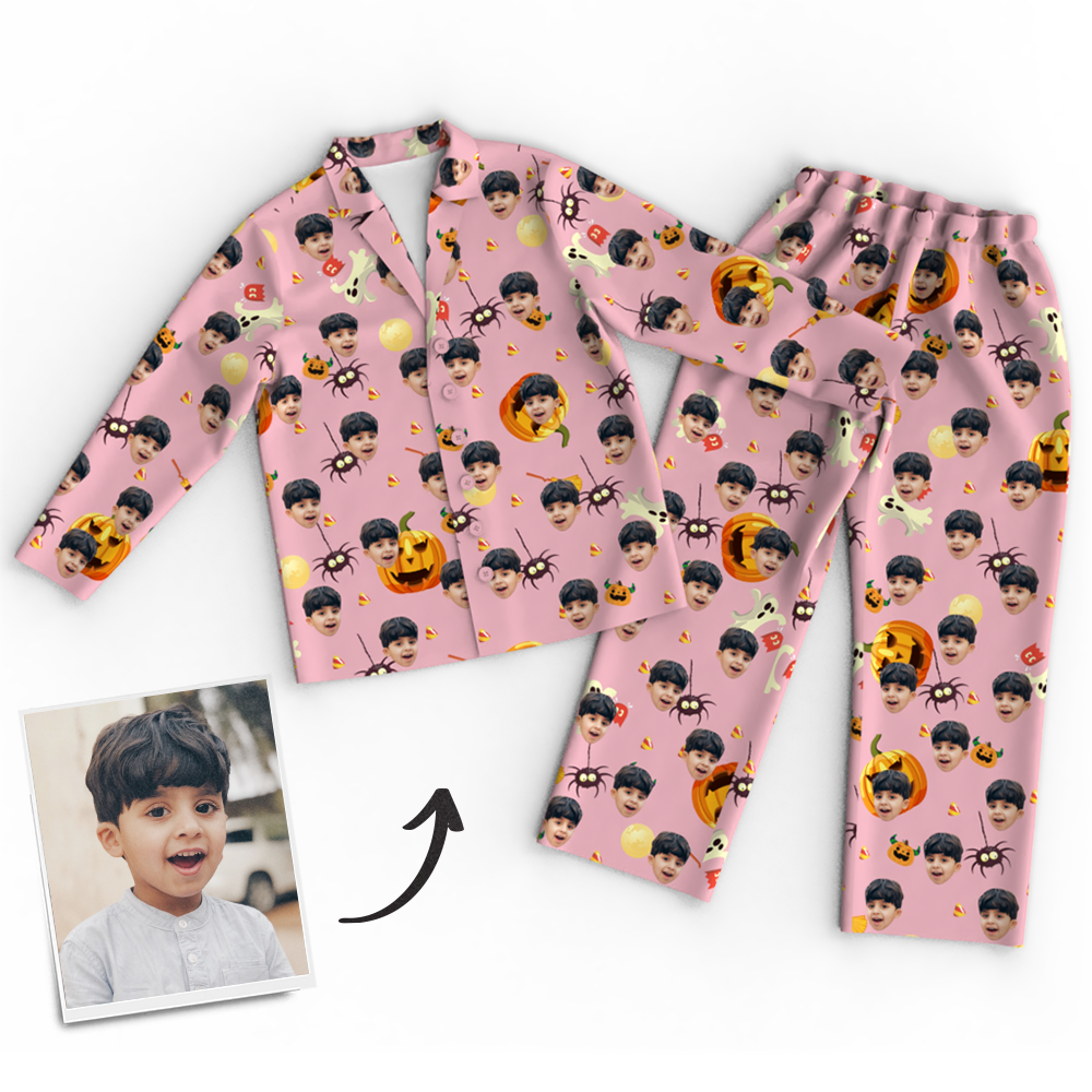 Custom Face Pajamas Halloween For Children - MyFaceSocks