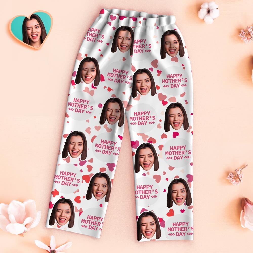 Custom Face Pajamas Happy Mother's Day Personalized Photo Pajamas Set Mother's Day Gifts