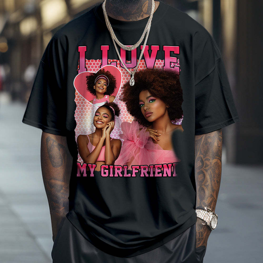 Custom Photo and Name Vintage Tee Personalized T-shirt Gifts for Him/Her - MyFaceSocks