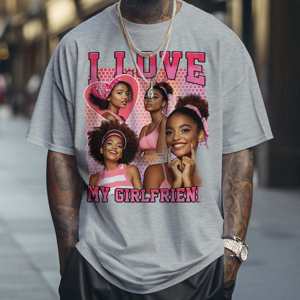 Custom Photo and Name Vintage Tee Personalized T-shirt Gifts for Him/Her - MyFaceSocks