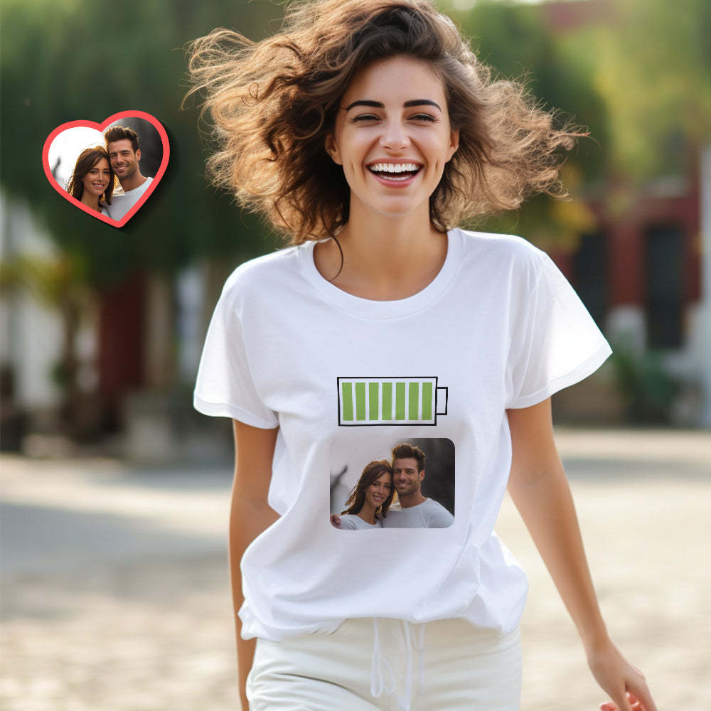 Custom Couple Matching T-shirts HELP ME Personalized Matching Couple Shirts Valentine's Day Gift - MyFaceSocks