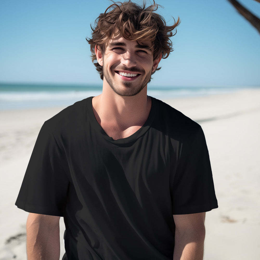 Custom Photo T-shirts Personalized Pictures T-shirt Valentine's Day Gifts for Couples - MyFaceSocks