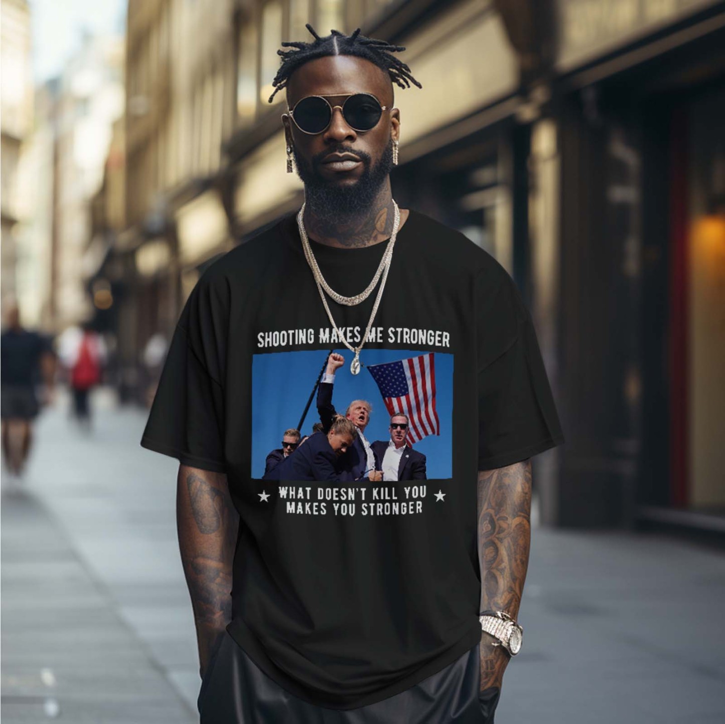 Donald Trump 2024 Survived Shot At Election Rally T-Shirt