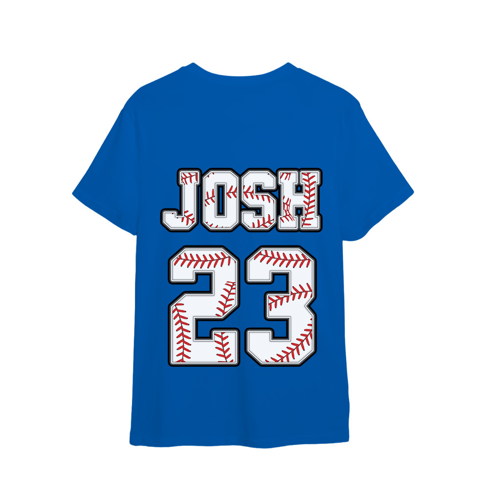 Custom Name And Number For Baseball Lovers Shirt - MyFaceSocks