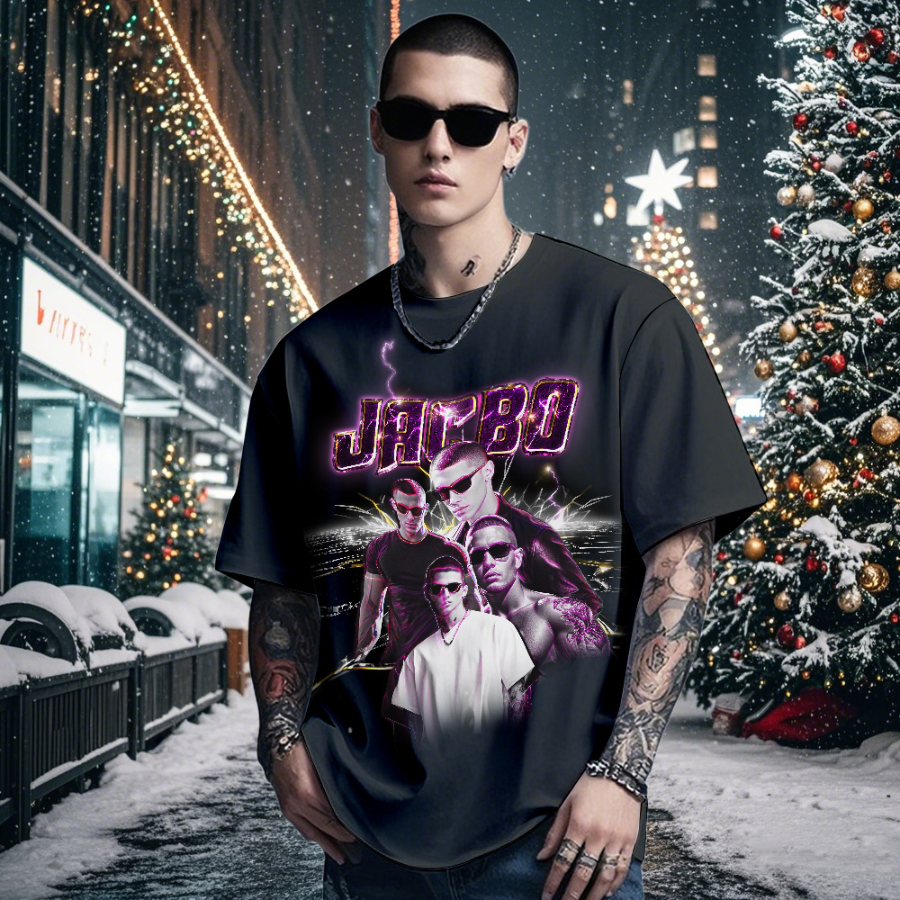 Personalized Retro Fashion Tee Custom Photo Christmas Gift with Vintage Style - MyFaceSocks