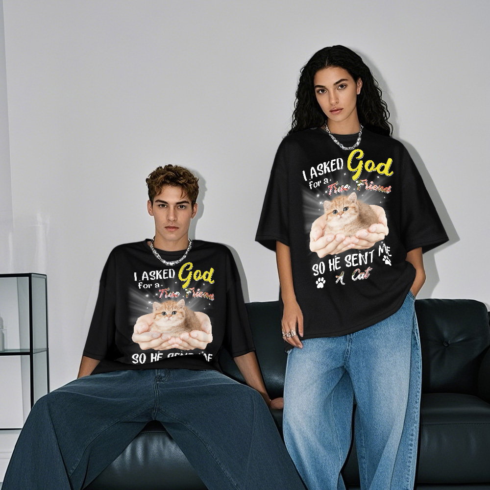 Personalized Photo Vintage T-shirts Cute Pets Custom Photo Tee Unique Gifts - MyFaceSocks