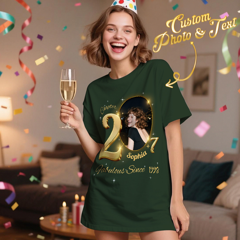 Custom Photo Vintage Tee Personalized Name T-shirt Fabulous Since Year Ideas Birthday T Shirt