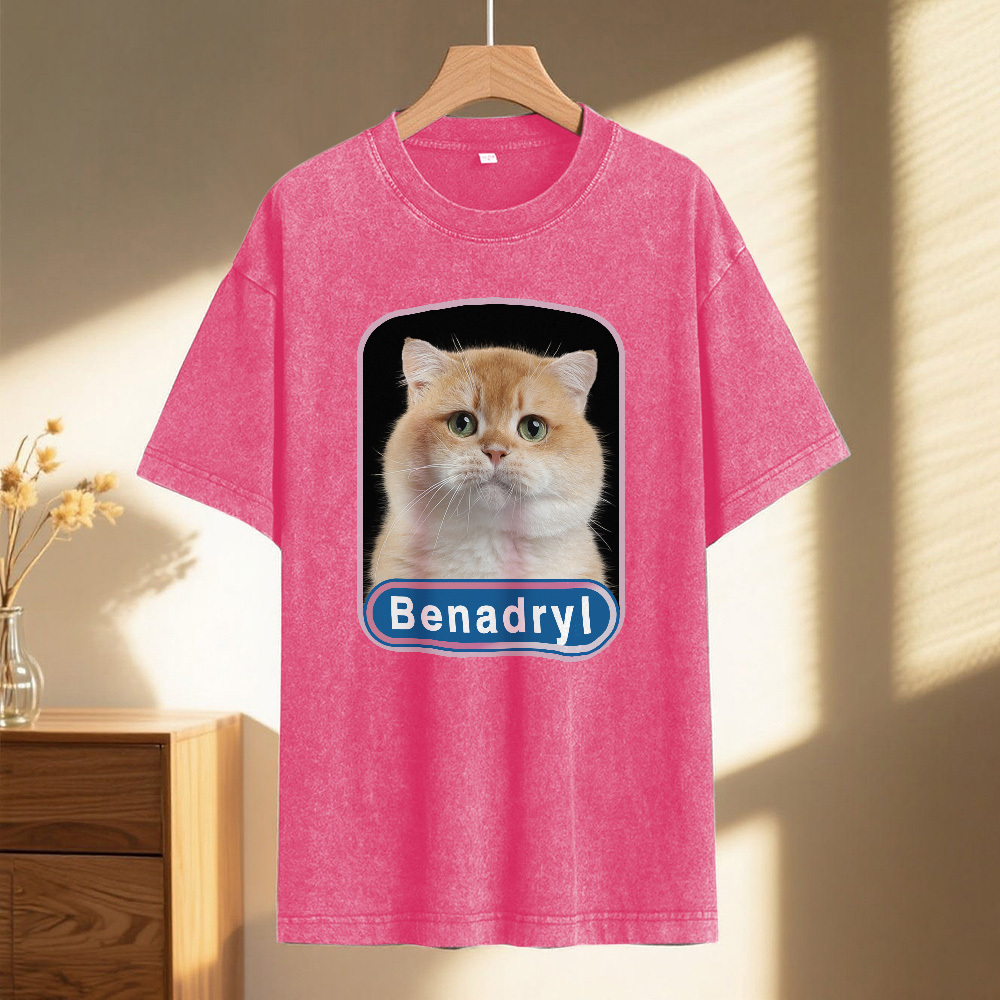 Custom Photo Vintage Certified Freak Funny Cat Meme T-Shirt Vintage Kitty Graphic Tee Retro Washed Cat Lover Shirt Funny Pet Humor Gift Unisex 90s Cat Top - MyFaceSocks