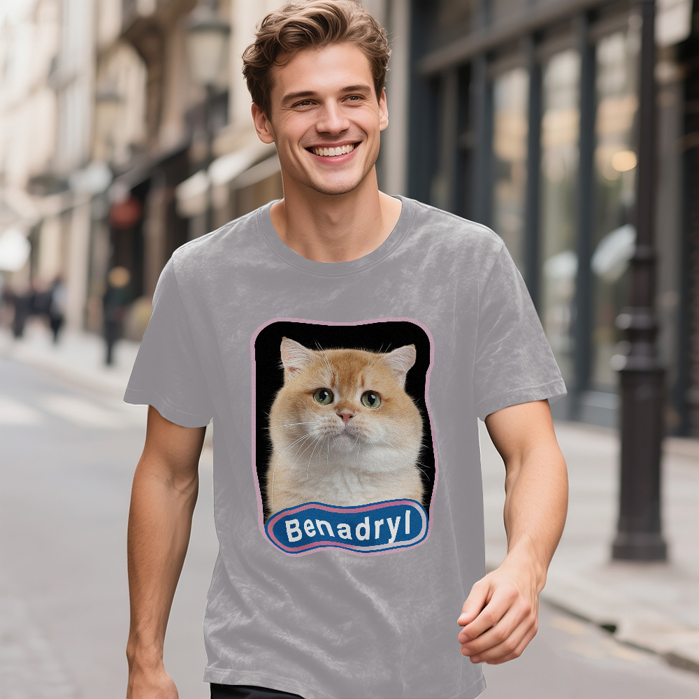 Custom Photo Vintage Certified Freak Funny Cat Meme T-Shirt Vintage Kitty Graphic Tee Retro Washed Cat Lover Shirt Funny Pet Humor Gift Unisex 90s Cat Top - MyFaceSocks
