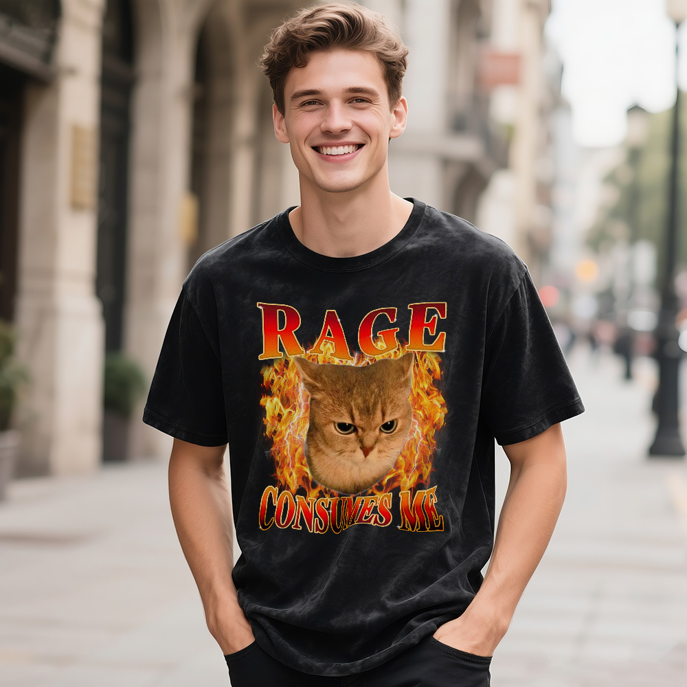 Custom Photo Vintage Certified Freak Funny Cat Meme T-Shirt Vintage Kitty Graphic Tee Retro Washed Cat Lover Shirt Funny Pet Humor Gift Unisex 90s Cat Top - MyFaceSocks