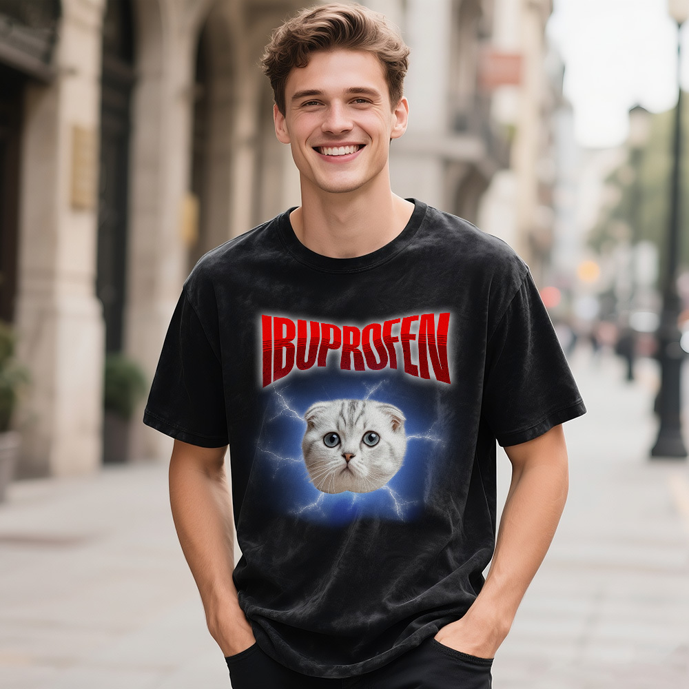 Custom Photo Vintage Certified Freak Funny Cat Meme T-Shirt Vintage Kitty Graphic Tee Retro Washed Cat Lover Shirt Funny Pet Humor Gift Unisex 90s Cat Top - MyFaceSocks