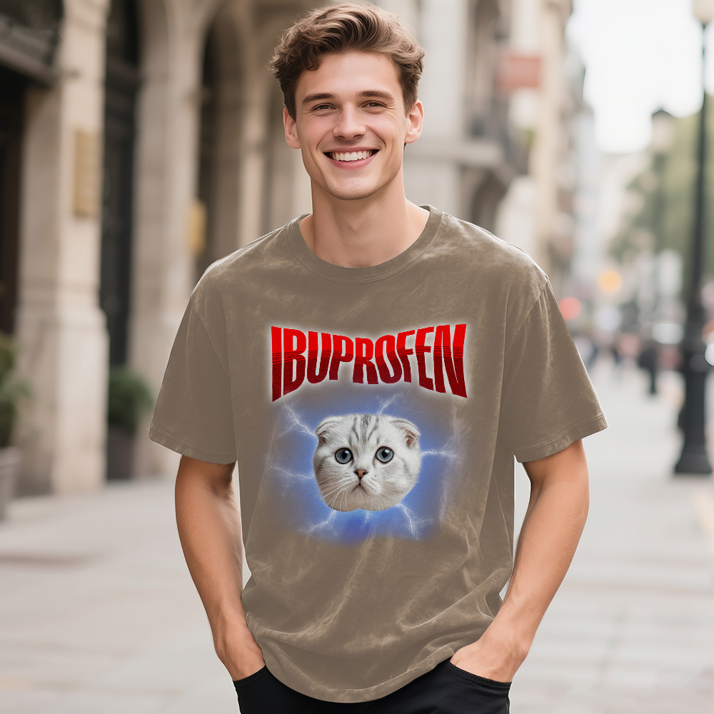 Custom Photo Vintage Certified Freak Funny Cat Meme T-Shirt Vintage Kitty Graphic Tee Retro Washed Cat Lover Shirt Funny Pet Humor Gift Unisex 90s Cat Top - MyFaceSocks