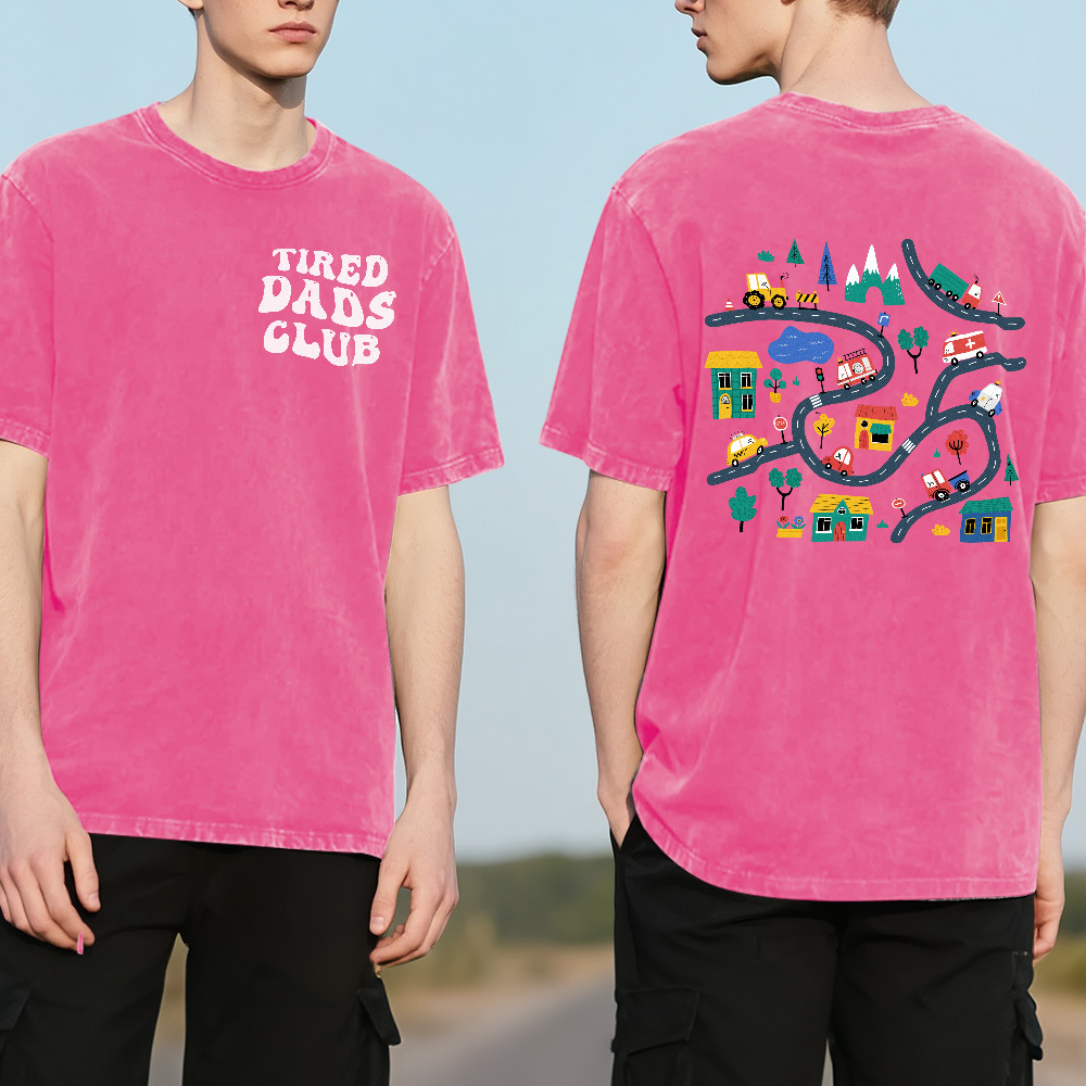 Custom Dads Club Photo Multicolor T-Shirt Personalized Text Shirt for Fathers Day Gift - MyFaceSocks