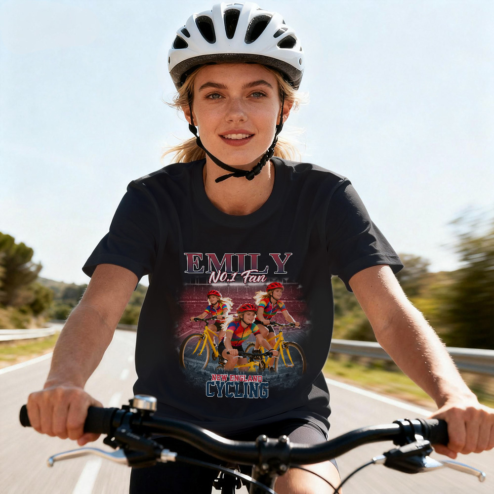 Custom Photo Sport Theme Vintage Tee Personalized Name T-shirt Gifts Perfect As Commemorative Gifts For Athletes Fans And Teams