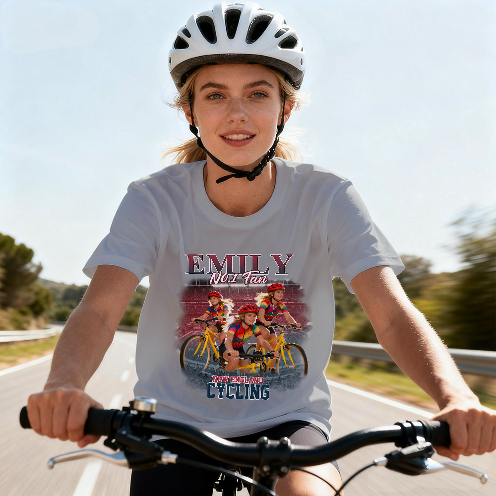 Custom Photo Sport Theme Vintage Tee Personalized Name T-shirt Gifts Perfect As Commemorative Gifts For Athletes Fans And Teams