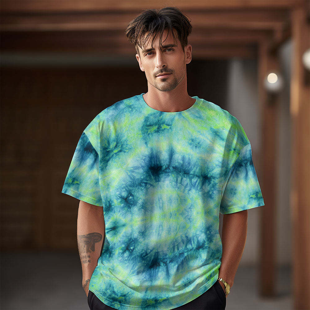 Tie Dye T-Shirts for Men Women Short Sleeve Mens Tie-Dye Shirts Summer Perfection