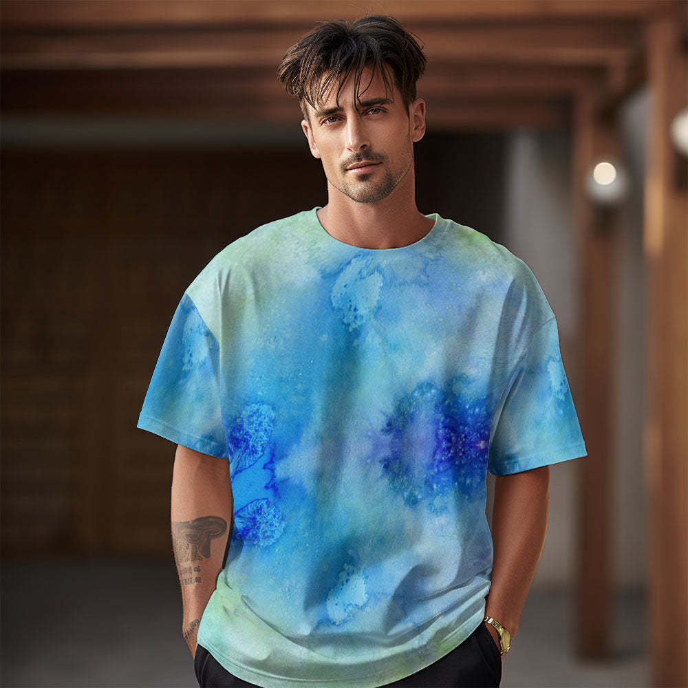 Tie Dye T-Shirts for Men Women Short Sleeve Mens Tie-Dye Shirts Summer Street Style