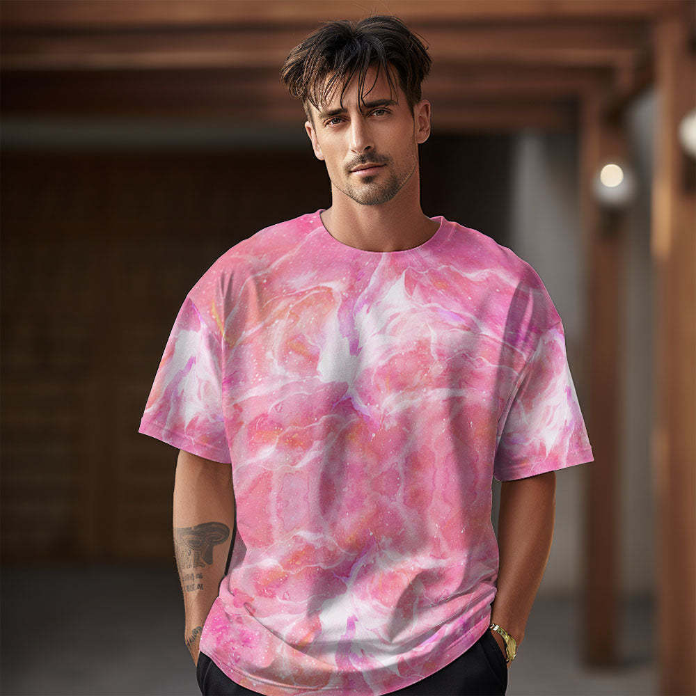 Couple's Tie-Dye T-shirts for Summer Unisex Tie Dye T-shirts Short Sleeve